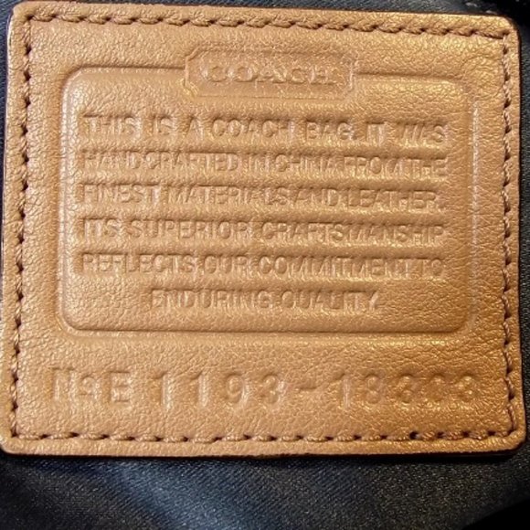 COACH Kristin Spectator Tote #18303, Leather, Grey - Picture 5 of 6